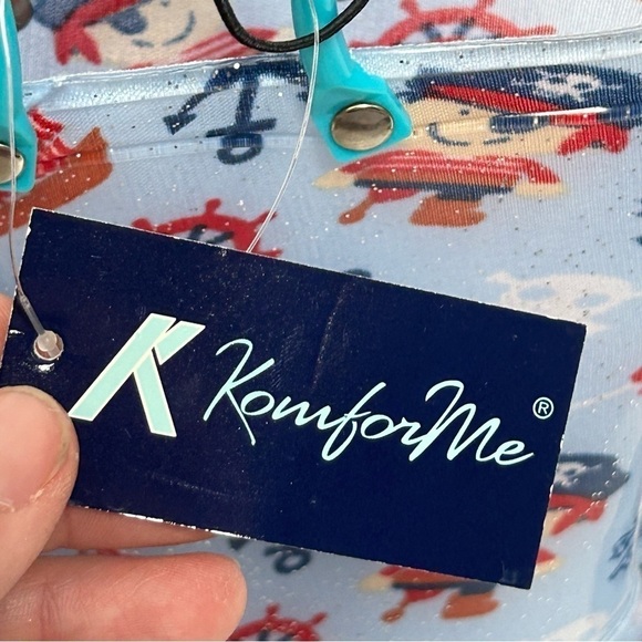 NWT KomforMe Kids Nautical Light Up Rain Boots - Picture 13 of 16